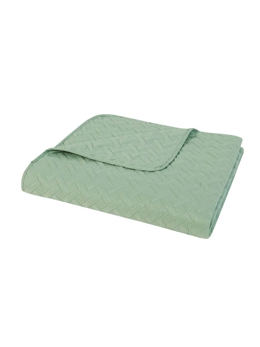 Комплект постельного белья Nina Embossed из 3 предметов, размер Full/Queen VCNY Home — изображение 3 из 5, зеленый