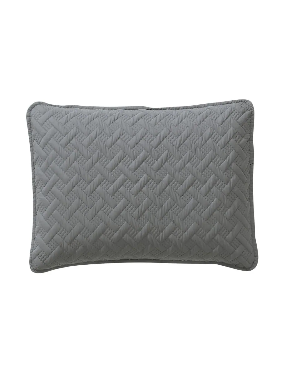 Комплект постельного белья Nina Embossed из 3 предметов, размер Full/Queen VCNY Home — изображение 2 из 5, серый