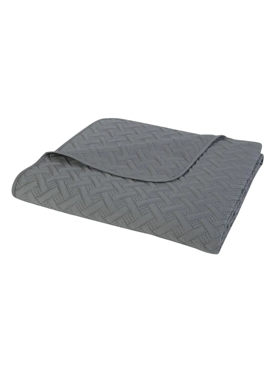 Комплект постельного белья Nina Embossed из 3 предметов, размер Full/Queen VCNY Home — изображение 3 из 5, серый