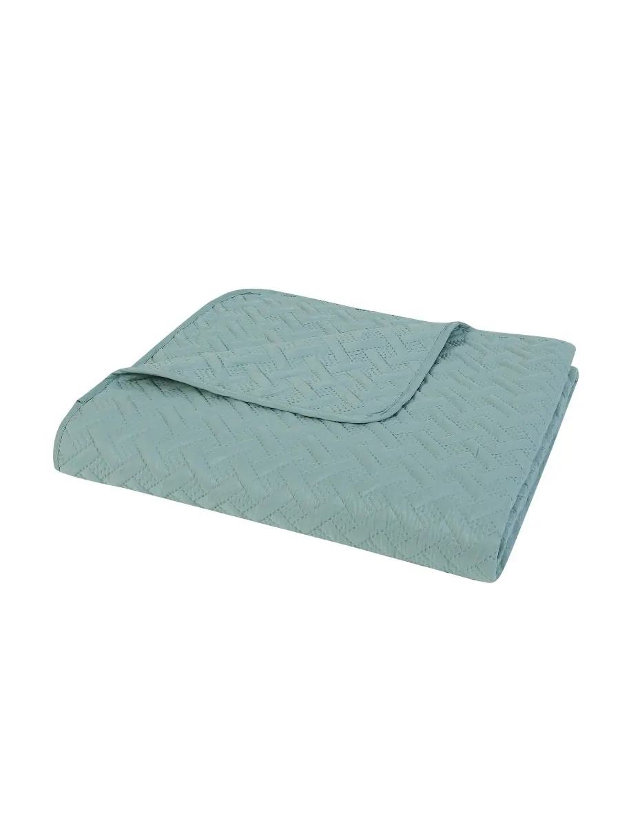 Комплект постельного белья Nina Embossed из 3 предметов, размер Full/Queen VCNY Home — изображение 3 из 5, синий