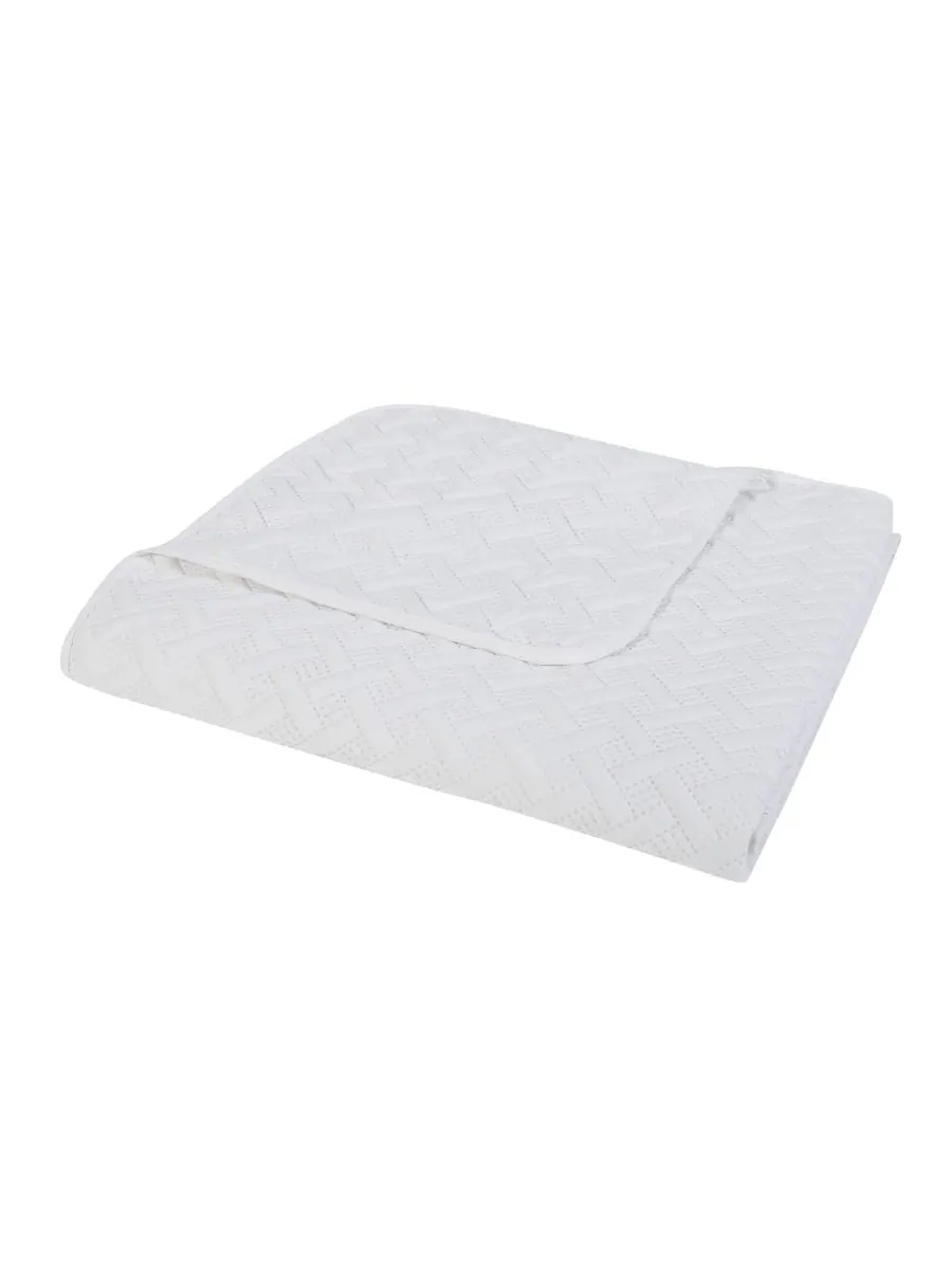 Комплект постельного белья Nina Embossed из 3 предметов, размер Full/Queen VCNY Home — изображение 3 из 5, белый