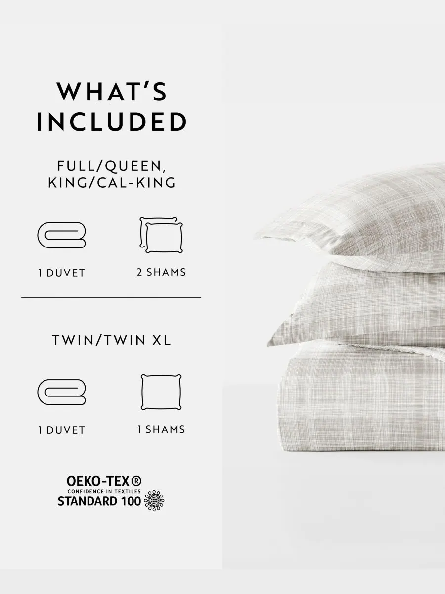Комплект постельного белья Elegant Designs с узором, размер King/California King ienjoy Home — изображение 6 из 10, серый