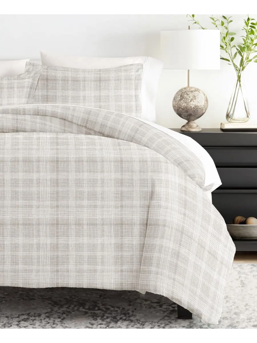 Комплект постельного белья Elegant Designs с узором, размер King/California King ienjoy Home — изображение 8 из 10, серый