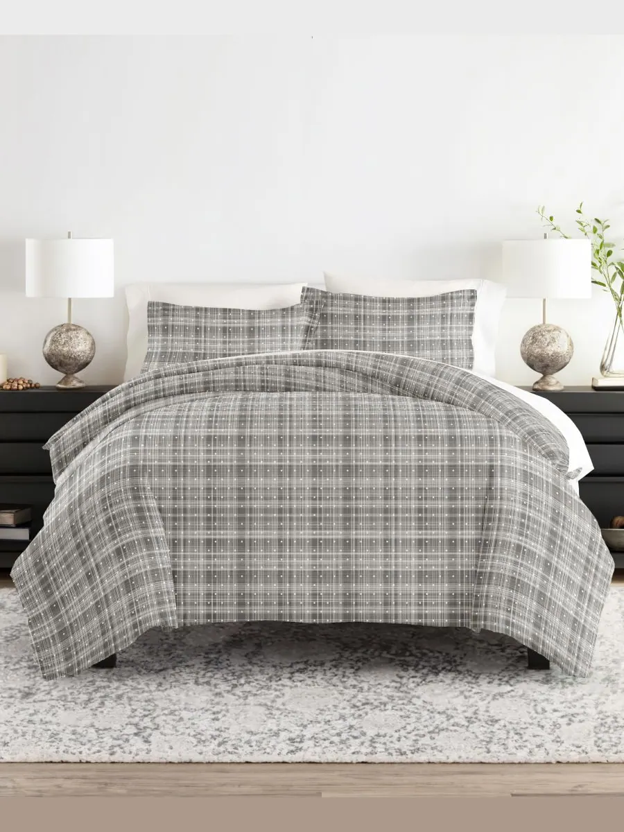 Комплект постельного белья Elegant Designs с узором, размер King/California King Ienjoy Home — изображение 1 из 10, серый