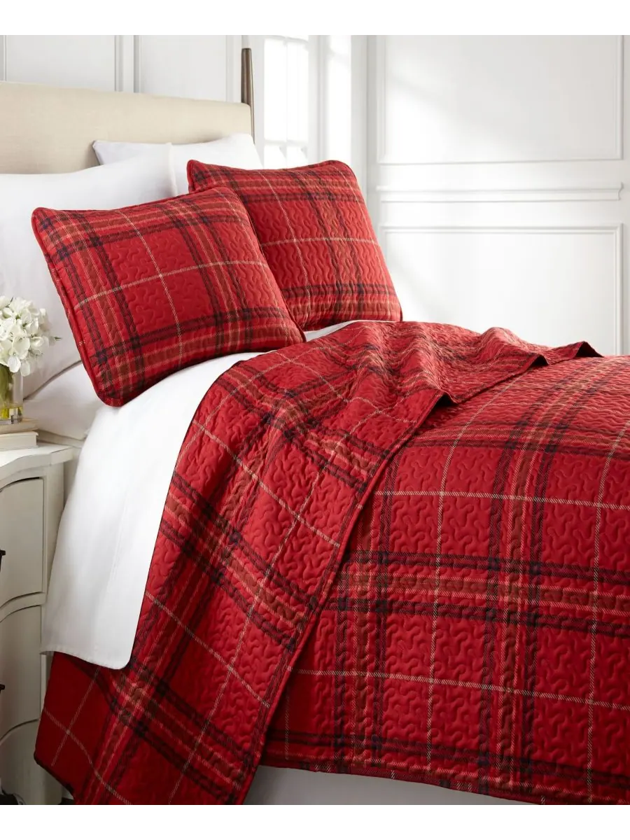 Комплект постельного белья Vilano Plaid Ultra-Soft из 3 предметов, размер King Southshore Fine