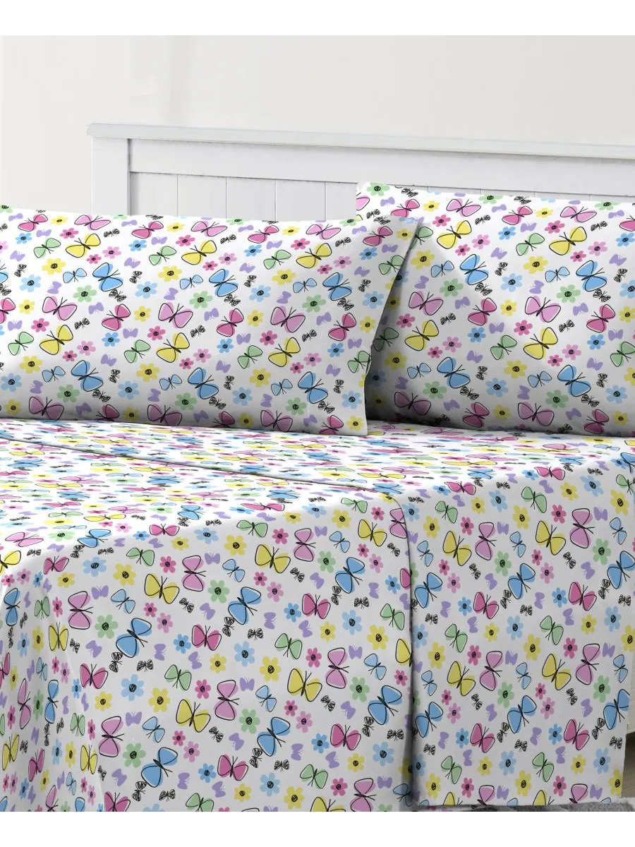 Комплект постельного белья Sweet Butterfly, 4 предмета, размер Full Dream Factory — фиолетовый