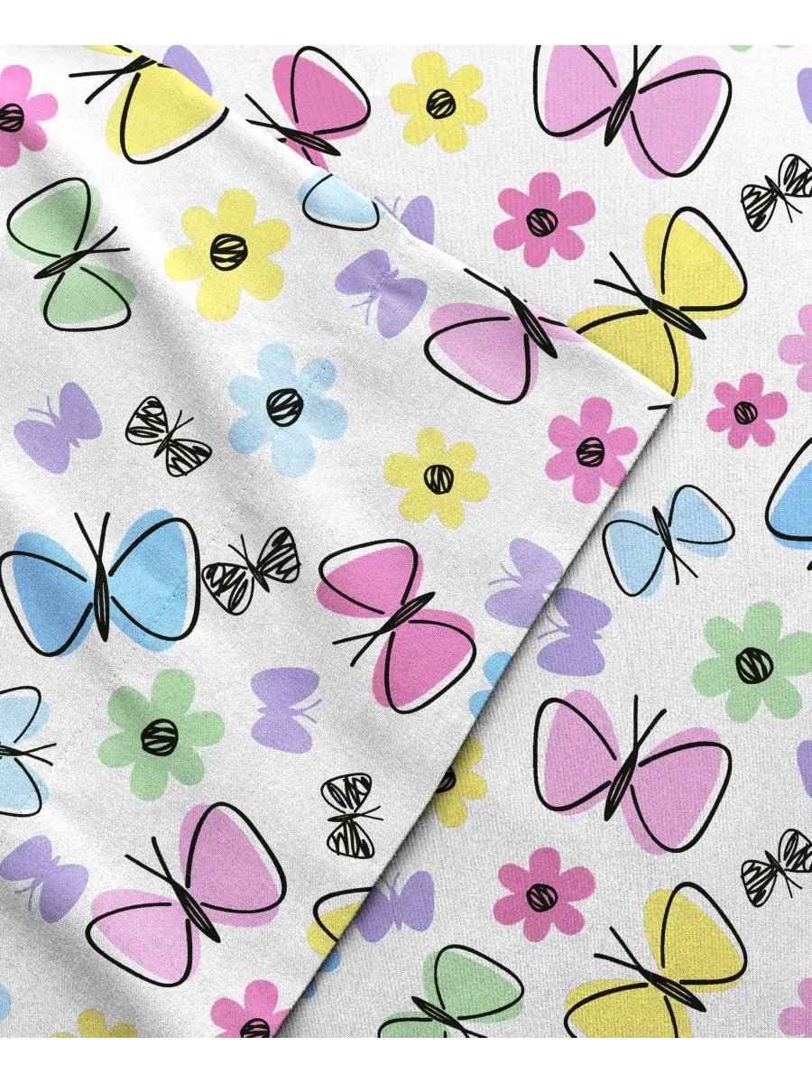 Комплект постельного белья Sweet Butterfly, 4 предмета, размер Full Dream Factory — изображение 4 из 6, фиолетовый