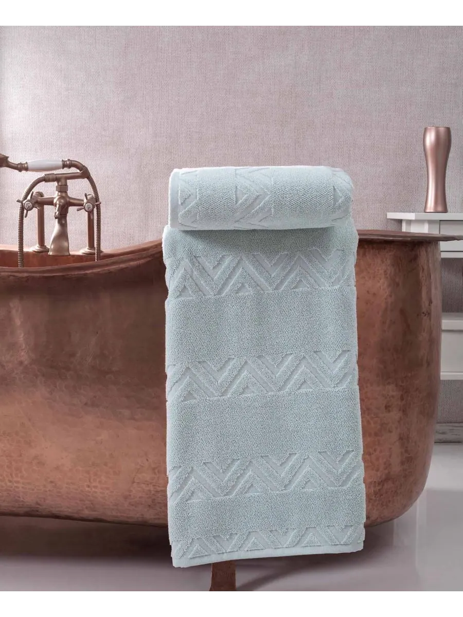 Роскошный набор банных полотенец из 2 предметов от sovrano collection, изготовленный из турецкого — изображение 4 из 4