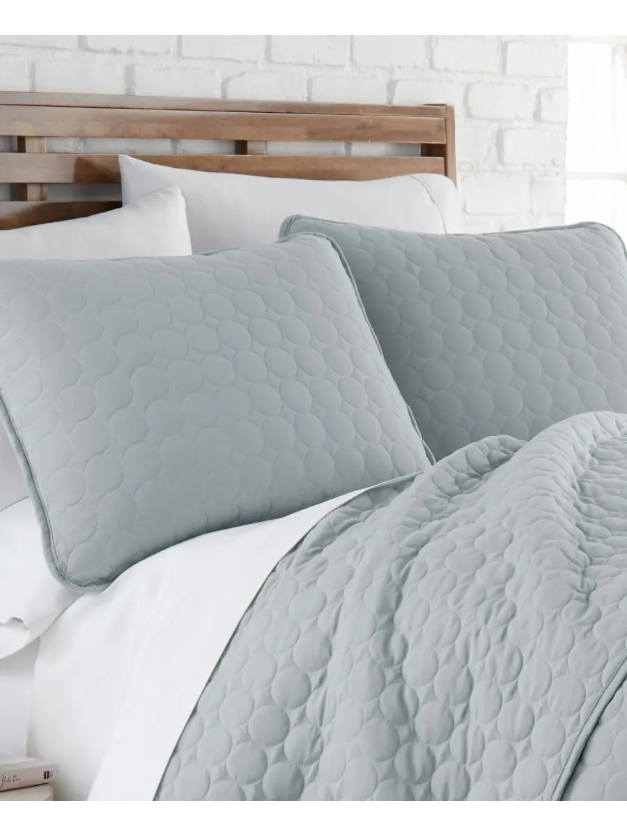 Ультрамягкий, легкий, вышитый комплект из 3 предметов, размер twin/twin xl Southshore Fine Linens — изображение 2 из 4, синий