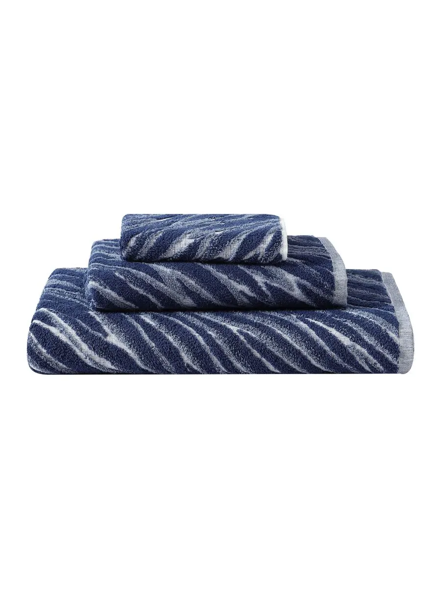 Хлопковая мочалка в технике сибори, 33 см x 33 см Uchino — изображение 2 из 6, синий