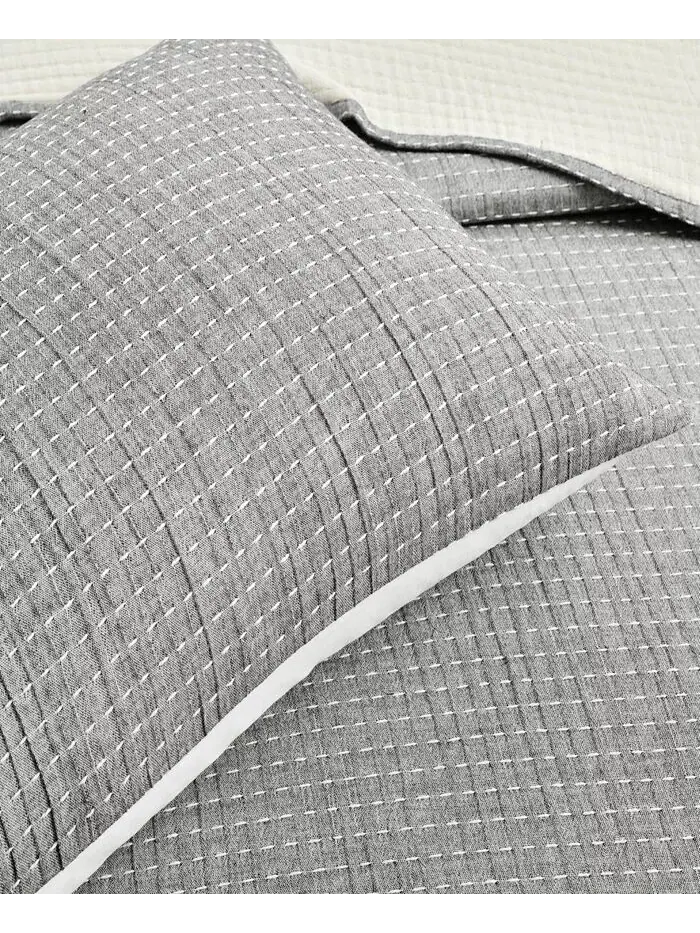 Твердая пряжа Kantha Pick Stitch, окрашенная хлопковая тканая коллекция из трех предметов Lush Décor — изображение 5 из 5