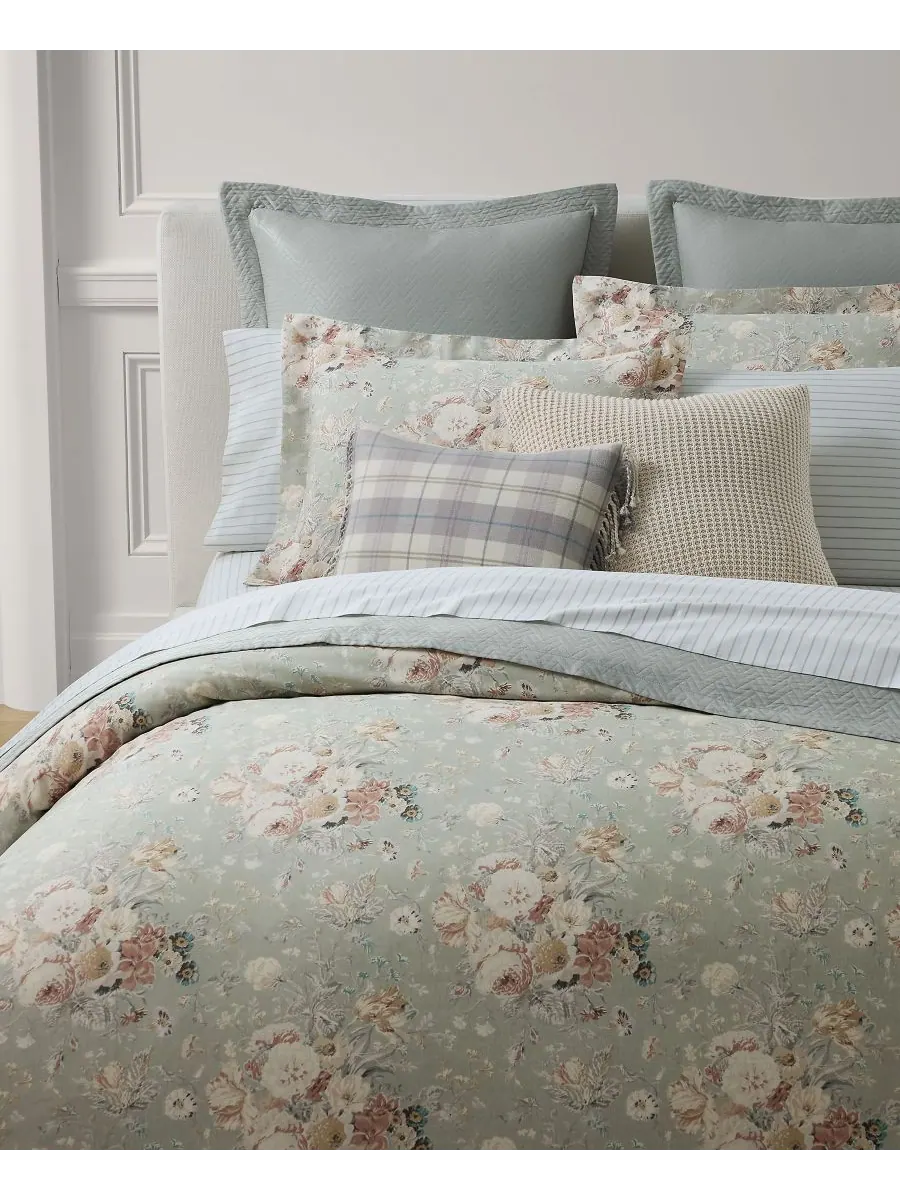 Комплект постельного белья Gwynne Floral, 3 предмета, размер Full/Queen Lauren Ralph Lauren — изображение 7 из 9, шалфейный