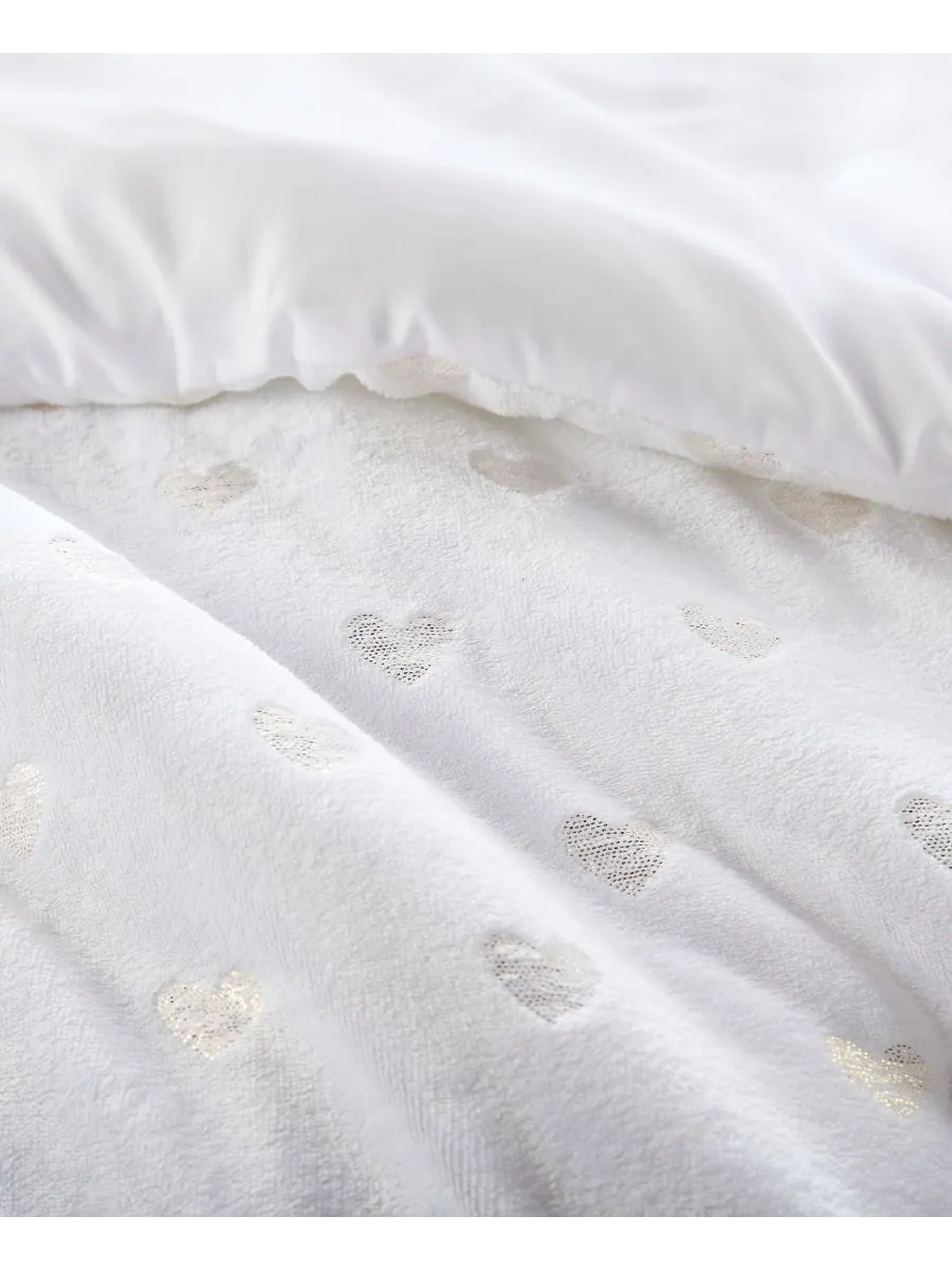 Комплект постельного белья Rosalie Metallic Heart из 4 предметов, размер Full/Queen Intelligent — изображение 7 из 10