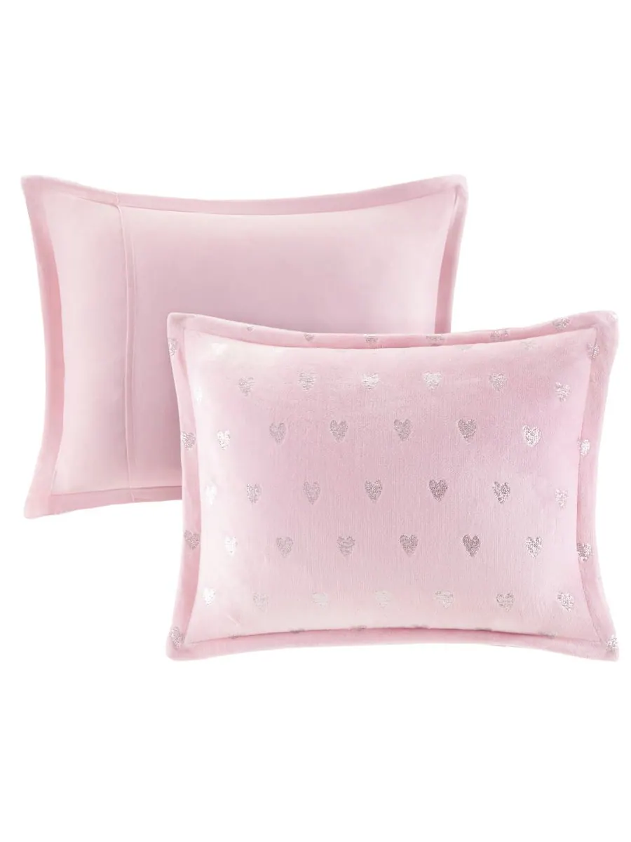 Комплект постельного белья Rosalie Metallic Heart из 4 предметов, размер Full/Queen Intelligent — изображение 4 из 10
