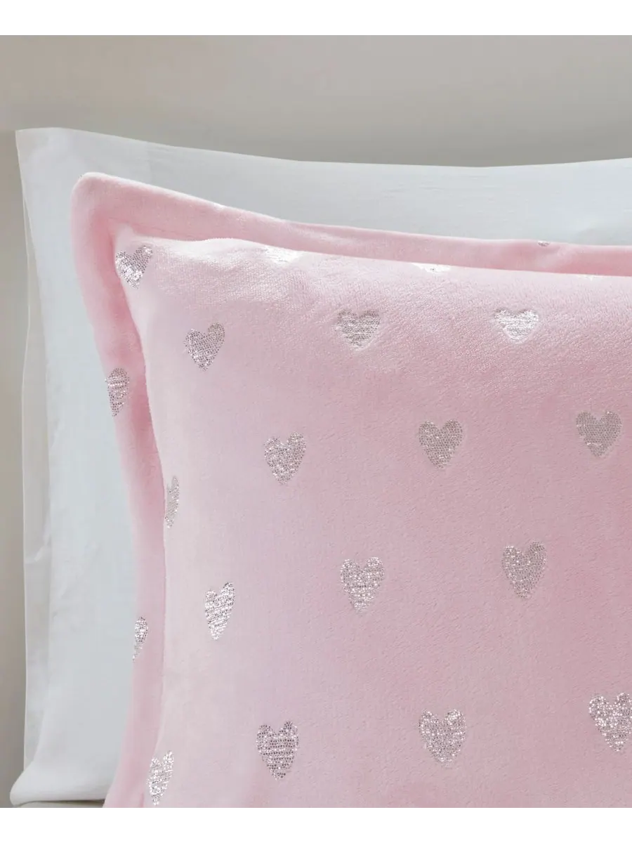 Комплект постельного белья Rosalie Metallic Heart из 4 предметов, размер Full/Queen Intelligent — изображение 8 из 10