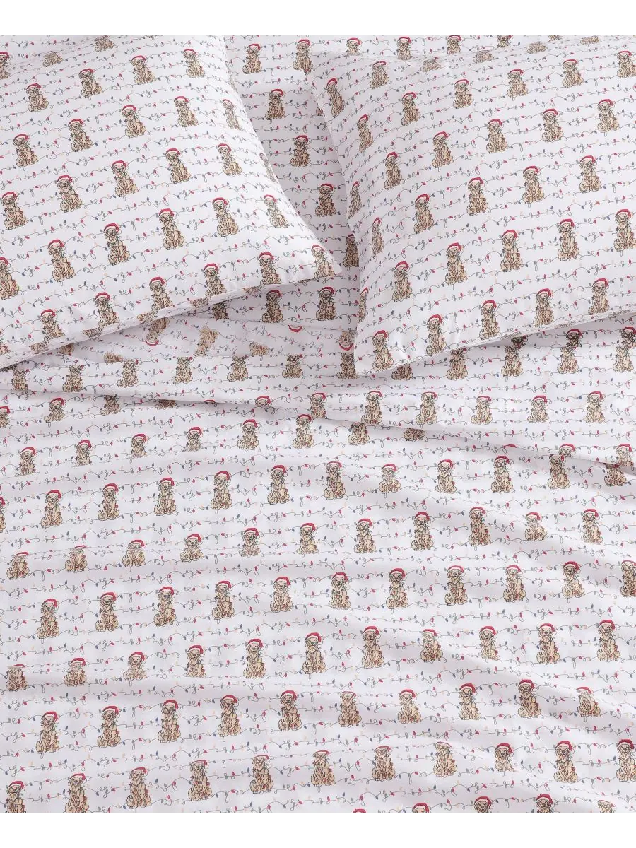 Комплект постельного белья Tommy Bahama с принтом на праздничную тематику, хлопковый, плотность — изображение 7 из 10