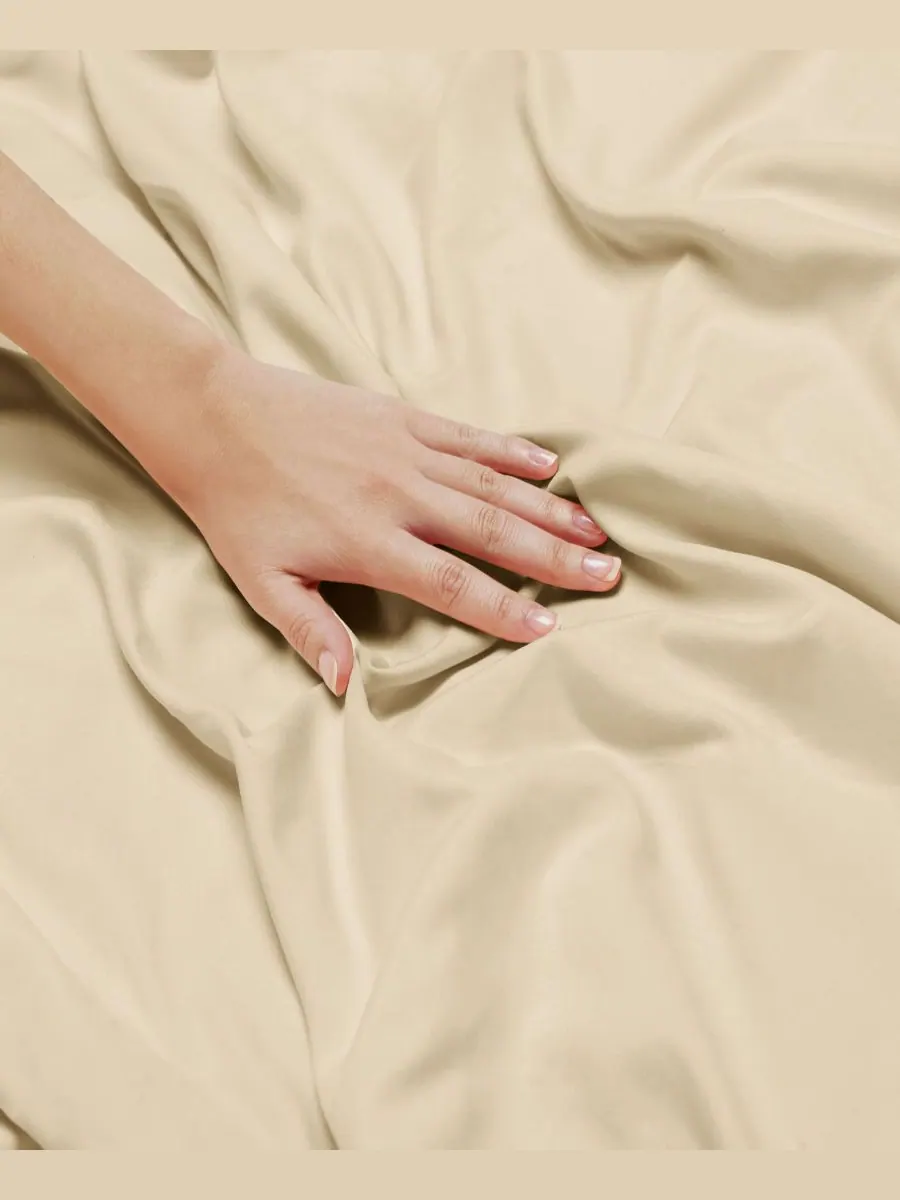 Комплект постельного белья Neslt Super Soft Double Brushed Microfiber из 3 предметов, размер — изображение 6 из 7, бежевый