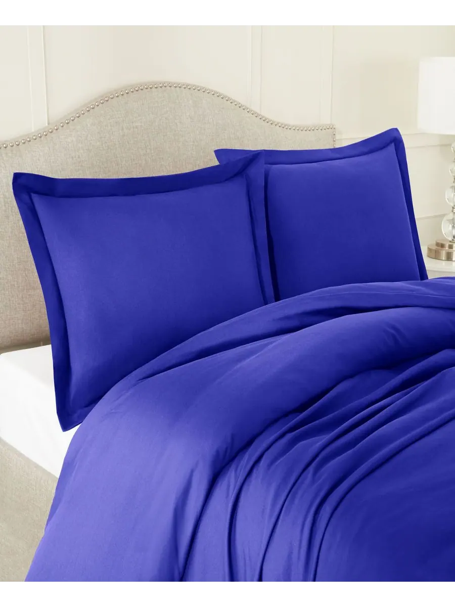 Комплект постельного белья Neslt Super Soft Double Brushed Microfiber из 3 предметов, размер — изображение 4 из 7, синий
