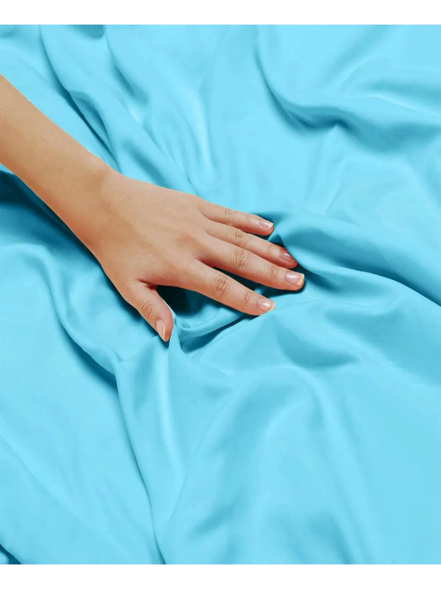Комплект постельного белья Neslt Super Soft Double Brushed Microfiber из 3 предметов, размер — изображение 6 из 7, синий