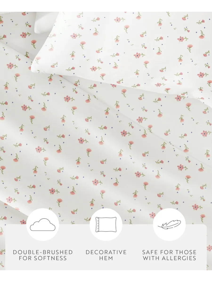Комплект постельного белья Farmhouse Chic Premium Ultra Soft Pattern из 3 предметов, размер Twin — изображение 7 из 10