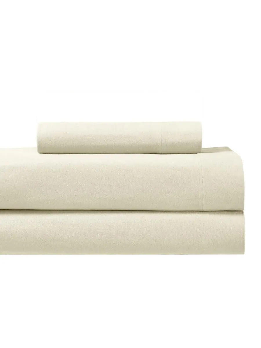 Комплект из 4 простыней из плотной фланели, размер California King Egyptian Linens — изображение 2 из 5, синий