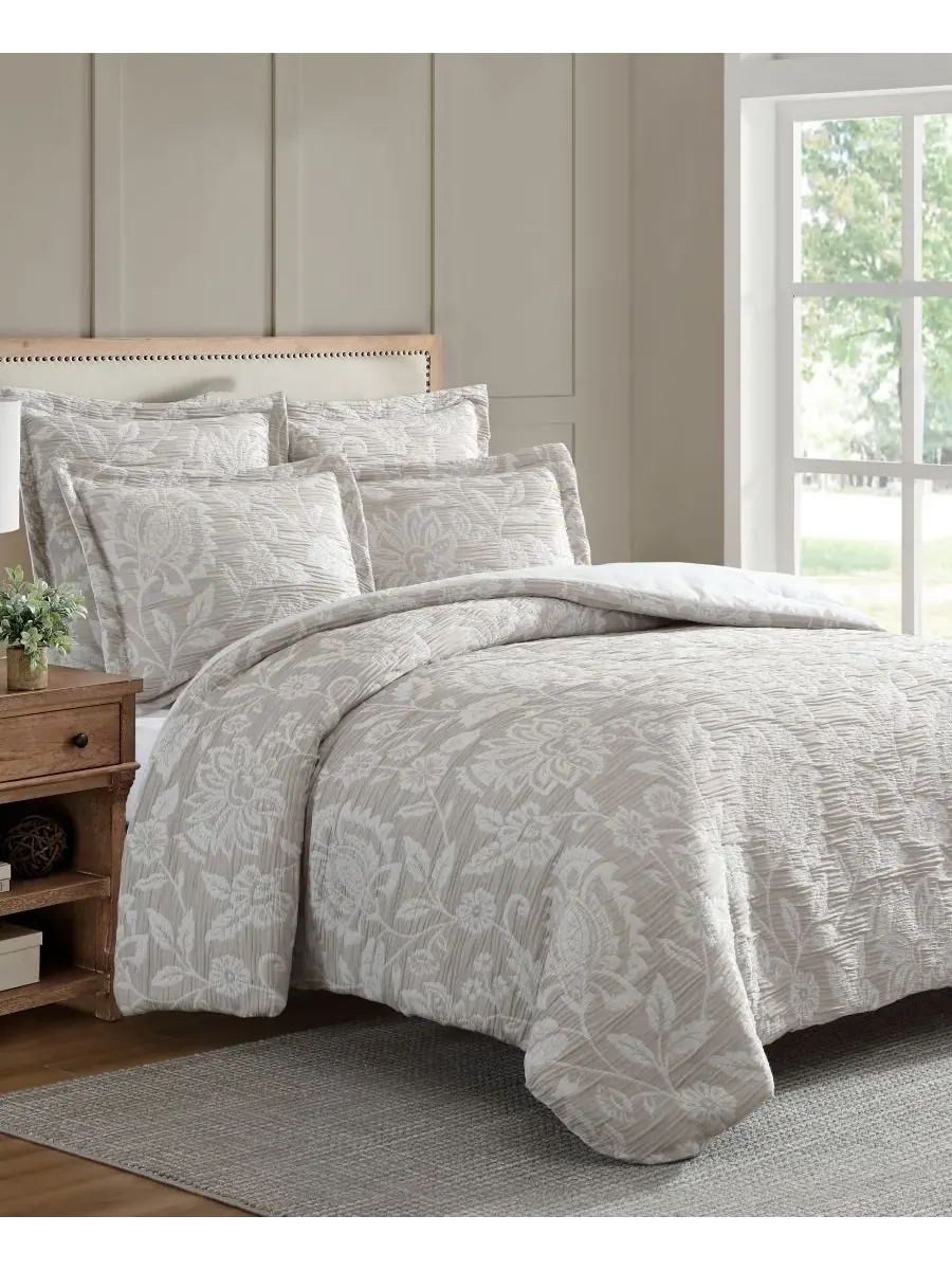 Комплект постельного белья Sarrah Textured, 3 предмета, размер King Levtex — изображение 1 из 5, прозрачный