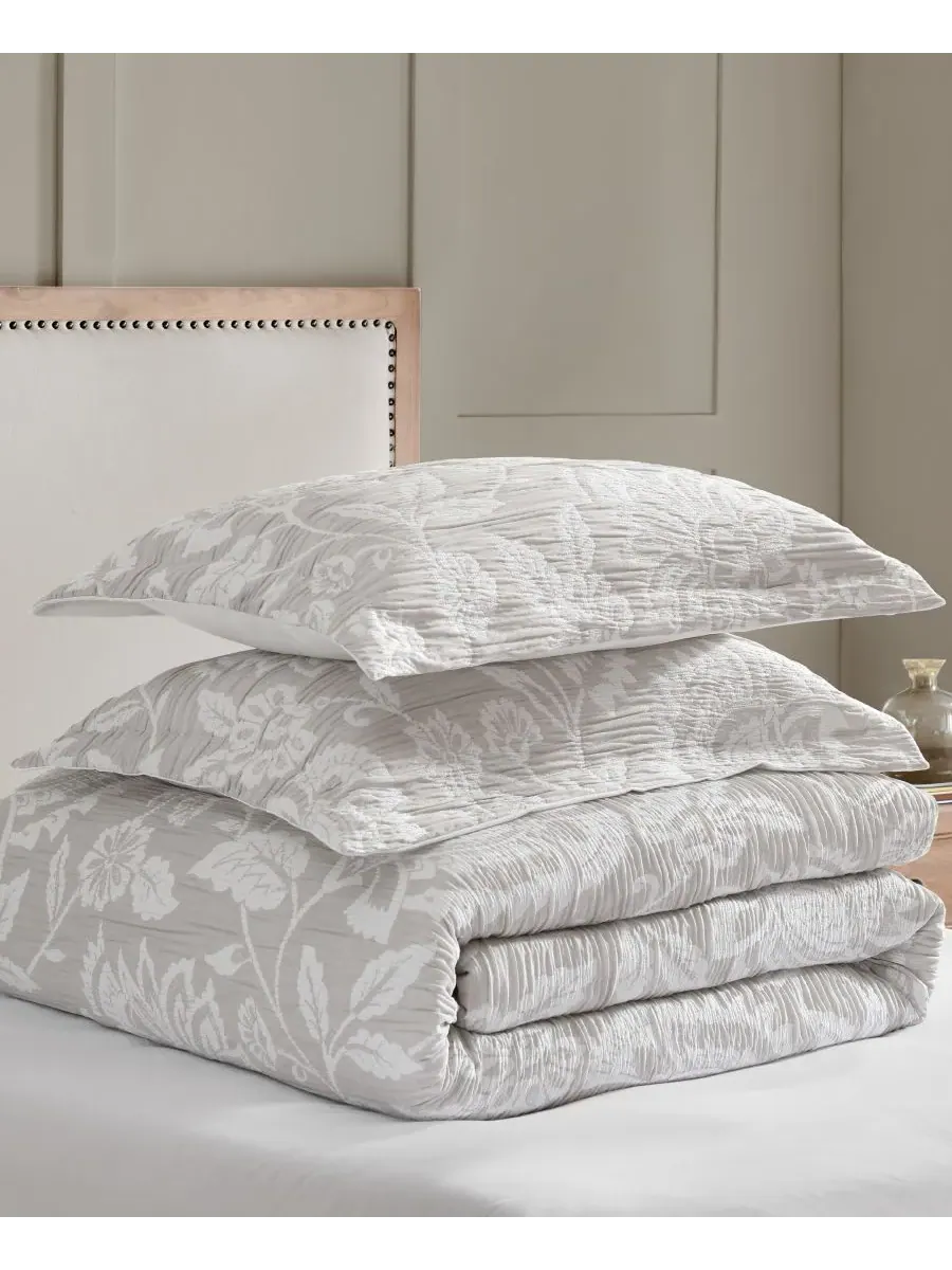 Комплект постельного белья Sarrah Textured, 3 предмета, размер King Levtex — изображение 4 из 5, прозрачный