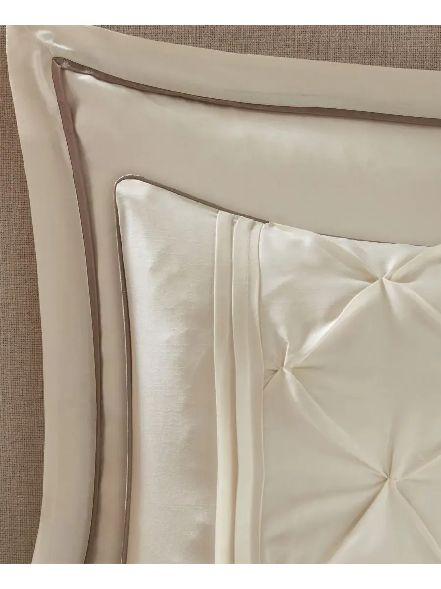Комплект постельного белья Joella, 24 предмета, размер Queen Madison Park Essentials — изображение 6 из 10, белый
