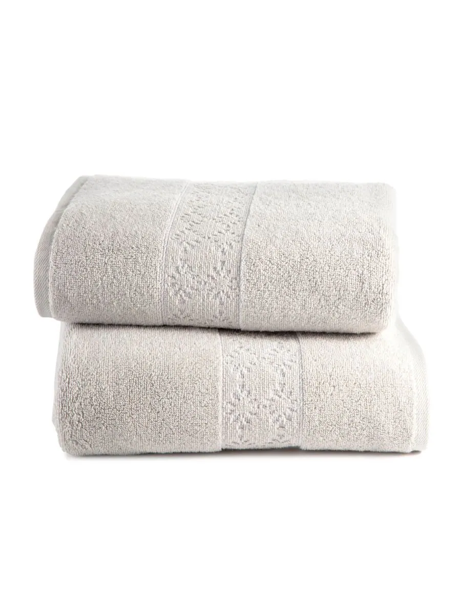 Набор из 2 банных полотенец Martex Allergen-Resistant Savoy Clean Design Home, Gray, Towel Sets — серый