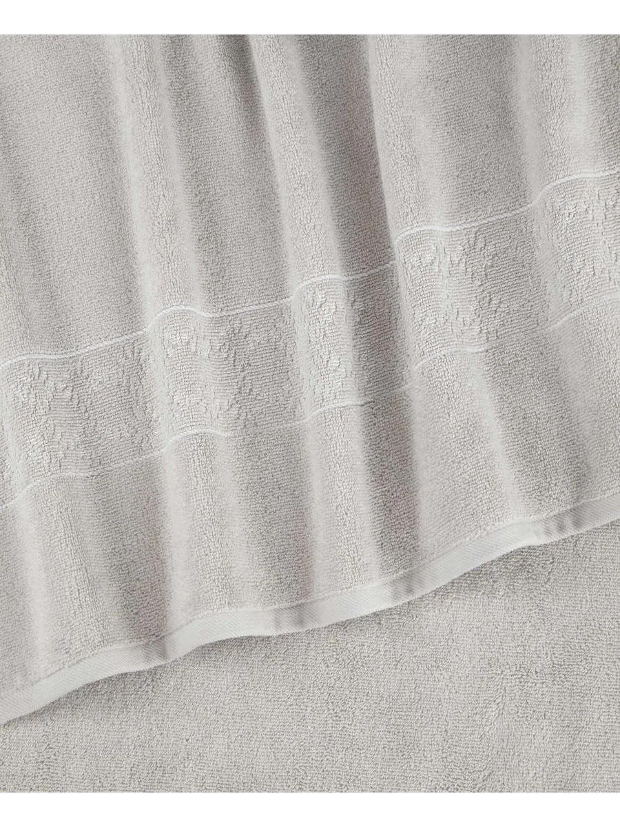 Набор из 2 банных полотенец Martex Allergen-Resistant Savoy Clean Design Home, Gray, Towel Sets — изображение 2 из 6, серый