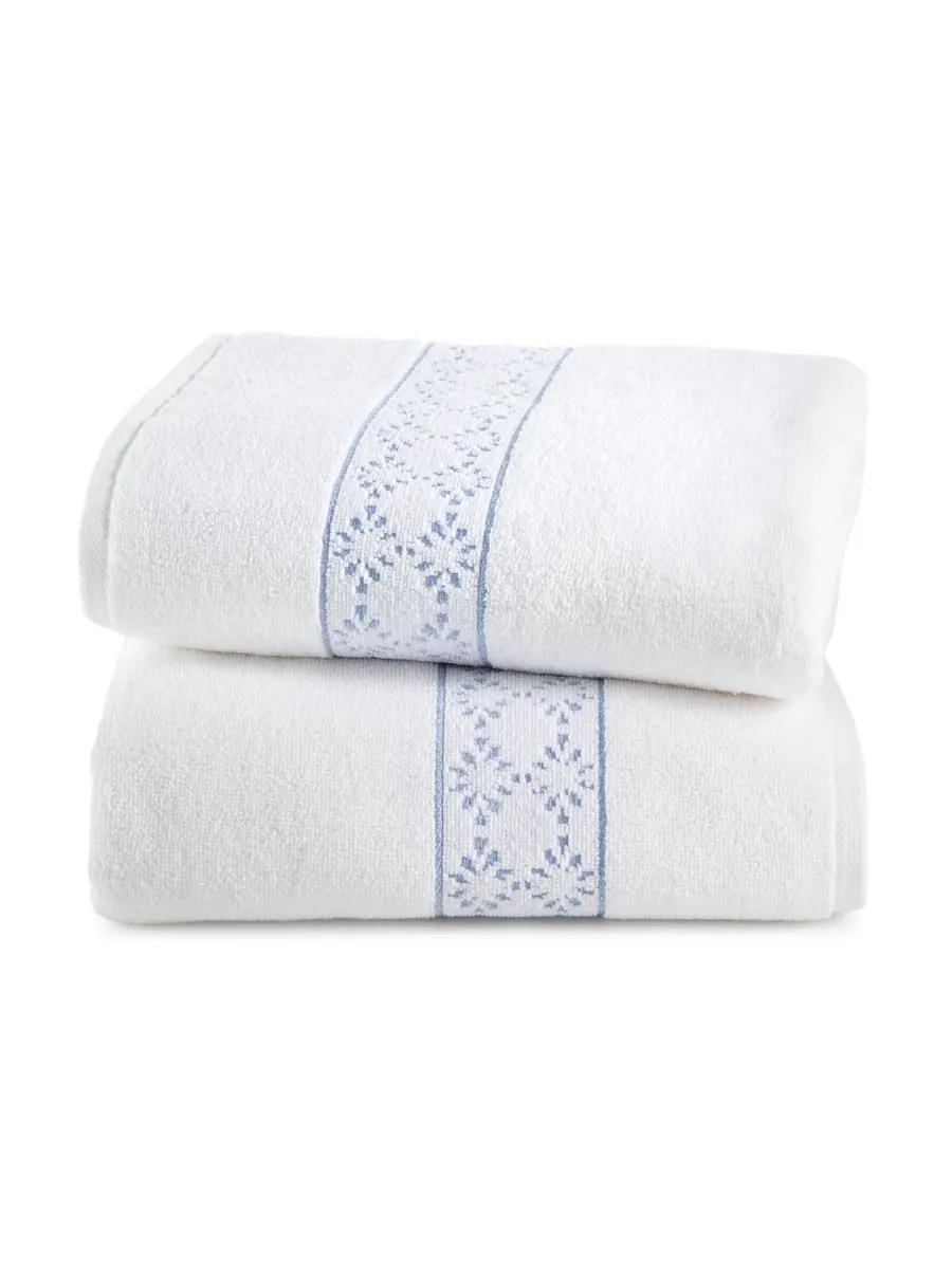 Набор из 2 банных полотенец Martex Allergen-Resistant Savoy Clean Design Home, White, Towel Sets — белый
