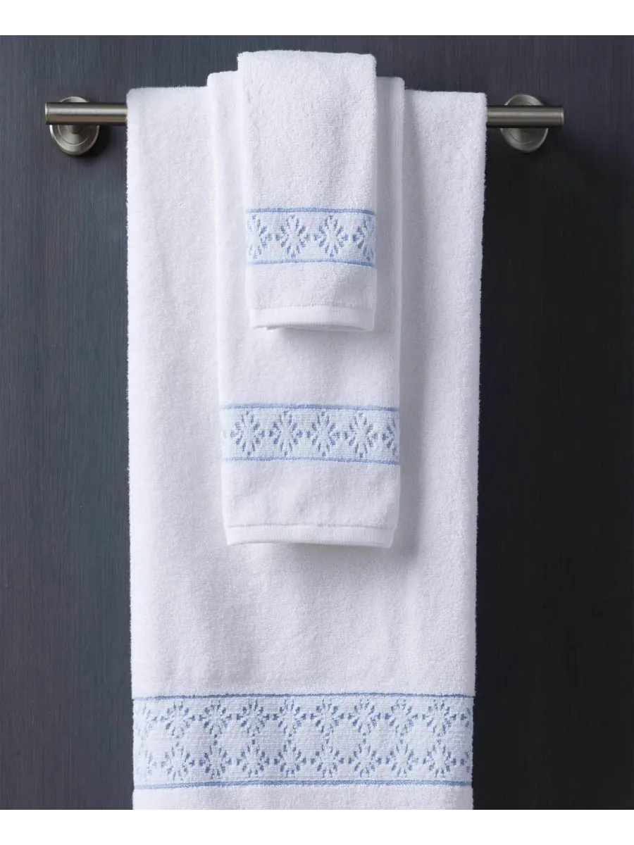 Набор из 2 банных полотенец Martex Allergen-Resistant Savoy Clean Design Home, White, Towel Sets — изображение 4 из 6, белый