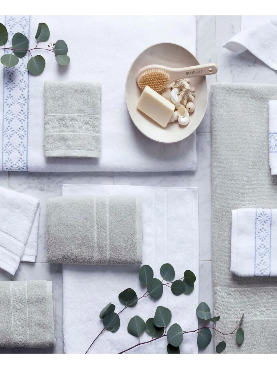 Набор из 2 банных полотенец Martex Allergen-Resistant Savoy Clean Design Home, White, Towel Sets — изображение 6 из 6, белый
