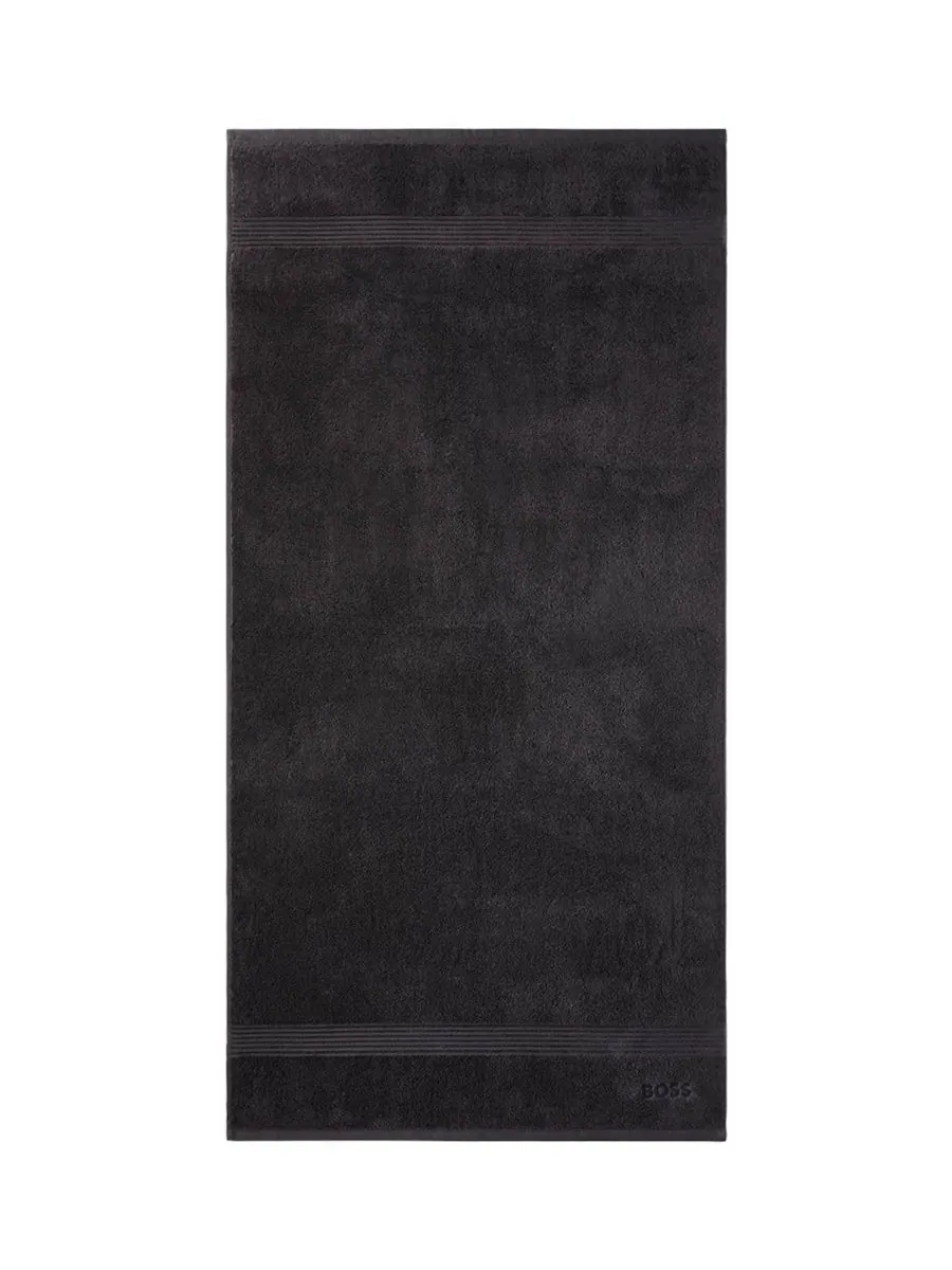 Банное полотенце Loft Aegean из чесаного хлопка, 28 x 55 дюймов Boss Home — черный