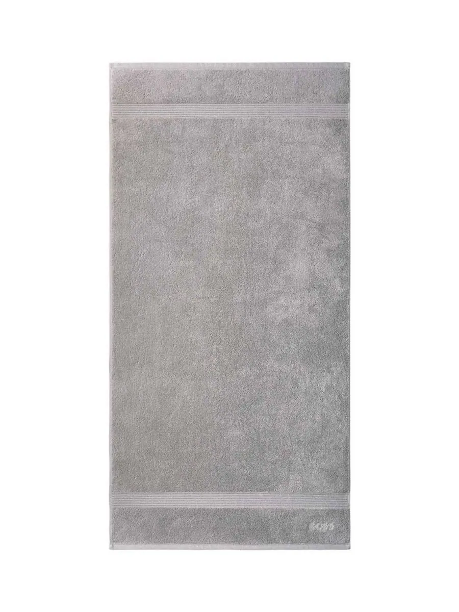 Банное полотенце Loft Aegean из чесаного хлопка, 28 x 55 дюймов Boss Home — изображение 1 из 2, серебряный