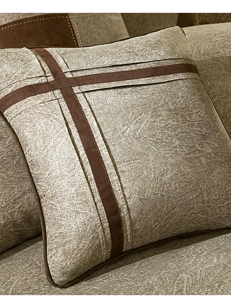 Комплект постельного белья Boone Microsuede из 7 предметов, размер Queen Madison Park — изображение 5 из 6, коричневый