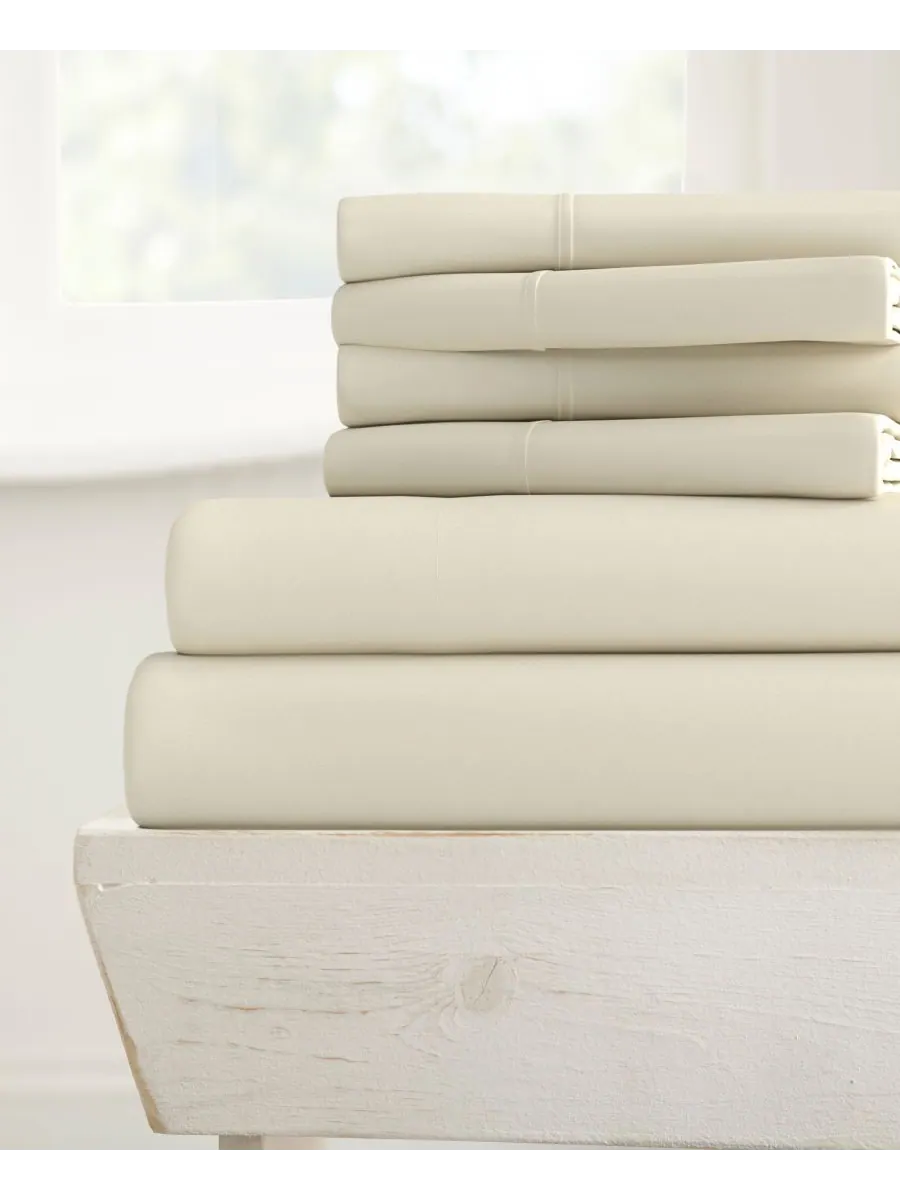 Комплект постельного белья Solids in Style из 6 предметов, размер California King ienjoy Home — изображение 1 из 1, белый