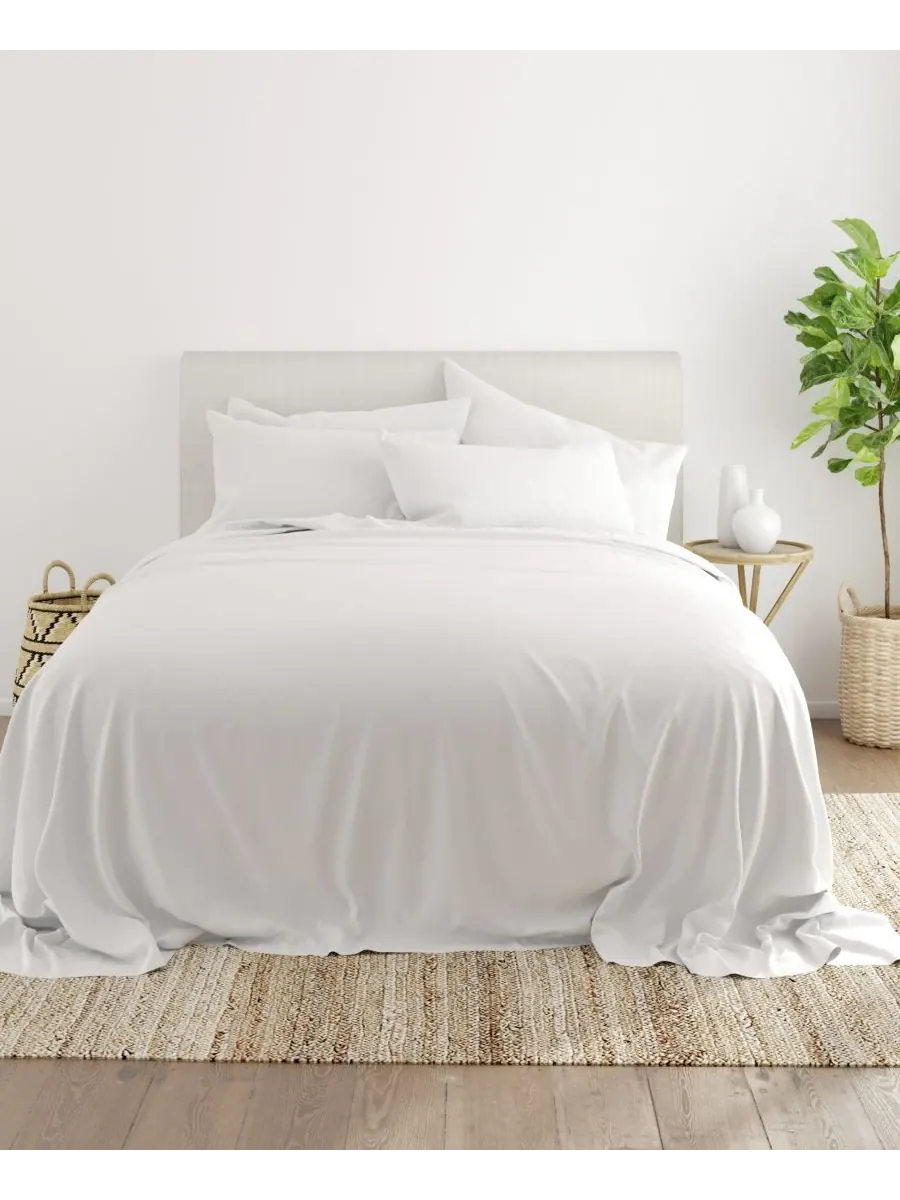 Комплект постельного белья Solids in Style из 6 предметов, размер California King ienjoy Home — изображение 2 из 6, белый