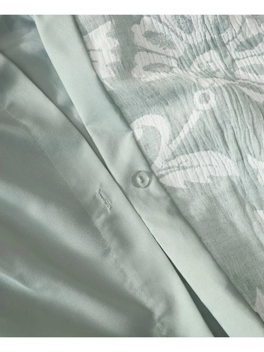 Комплект постельного белья Sarrah Textured из 3 предметов, размер Queen Levtex — изображение 6 из 7, шалфейный