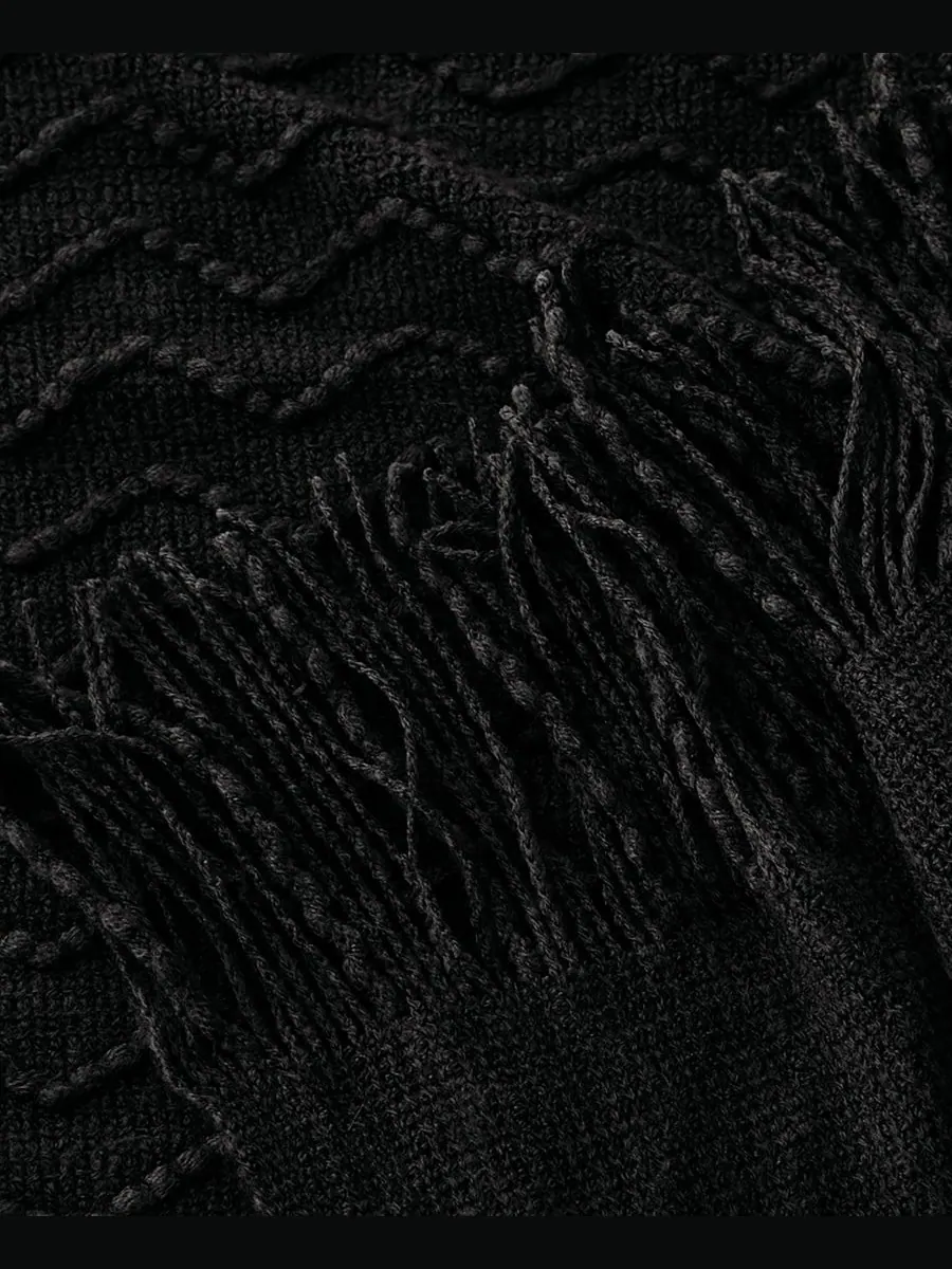 Легкий плед Wave-Link Texture, 50 x 60 дюймов Battilo — изображение 6 из 6, черный