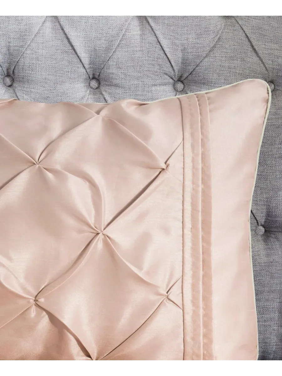 Комплект постельного белья Laurel Tufted из 7 предметов, размер Cal King Madison Park — изображение 8 из 10, пудровый розовый