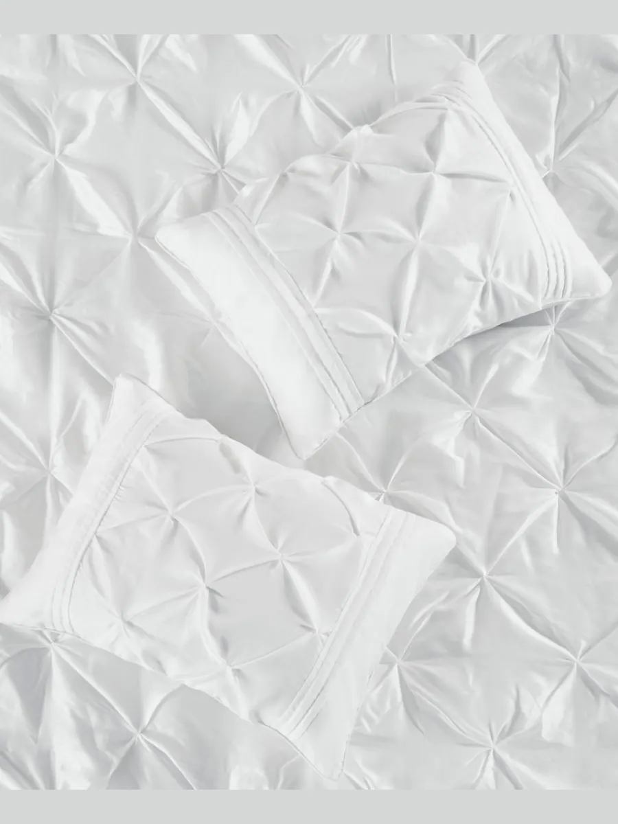 Комплект постельного белья Laurel Tufted из 7 предметов, размер Cal King Madison Park — изображение 7 из 10, белый