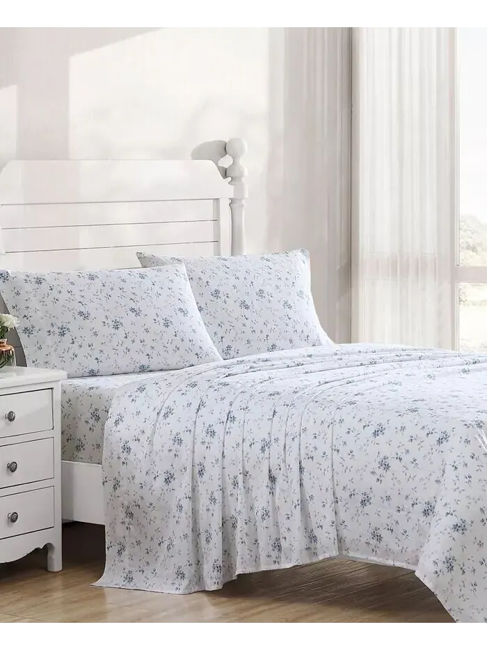 Пара наволочек из хлопкового сатина плотностью 300 нитей, стандартная Laura Ashley — изображение 4 из 5