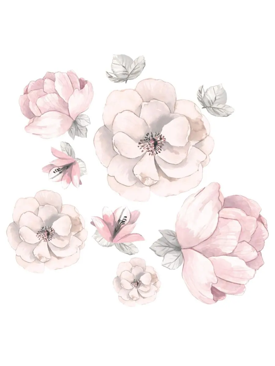 Комплект постельного белья для детской кроватки Signature Botanical Baby Watercolor Floral из 4 — изображение 4 из 10