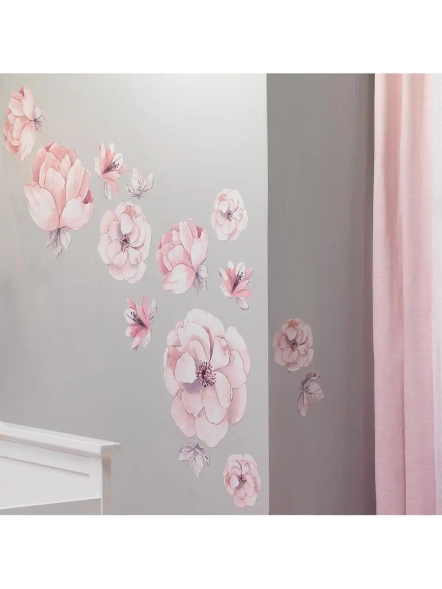 Комплект постельного белья для детской кроватки Signature Botanical Baby Watercolor Floral из 4 — изображение 6 из 10