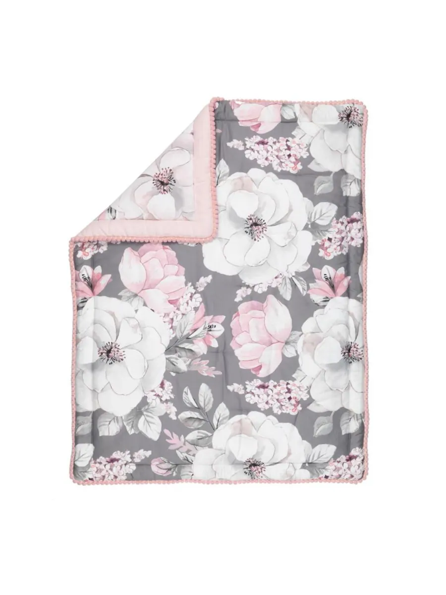 Комплект постельного белья для детской кроватки Signature Botanical Baby Watercolor Floral из 4 — изображение 10 из 10