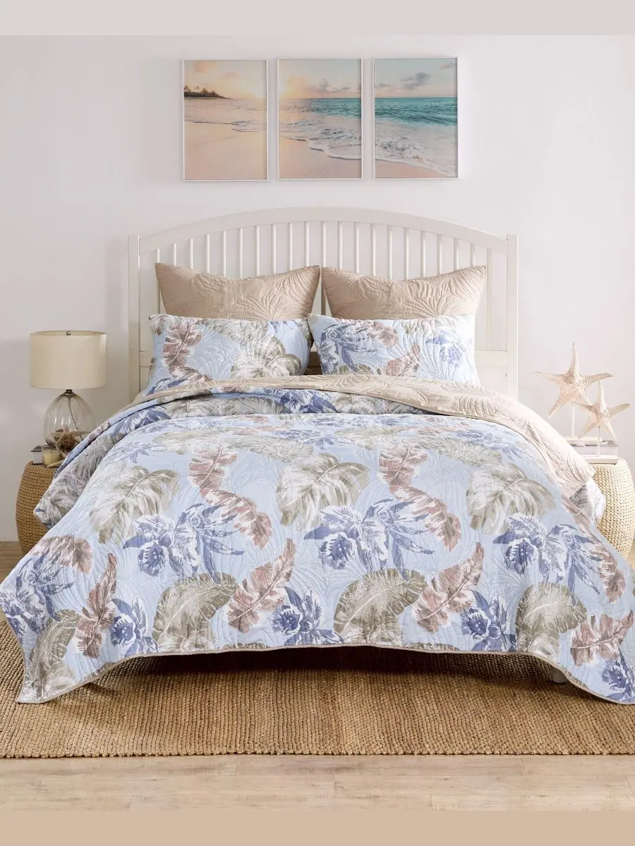 Комплект постельного белья Tropics Coastal Palm из 3 предметов, размер Full/Queen Greenland Home