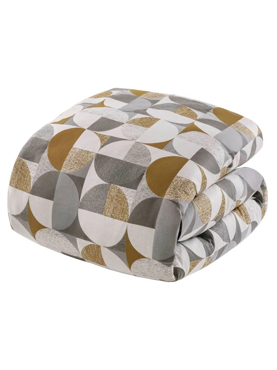 Комплект постельного белья Cirque Jacquard из 9 предметов, размер King Madison Park Signature — изображение 5 из 10, золото