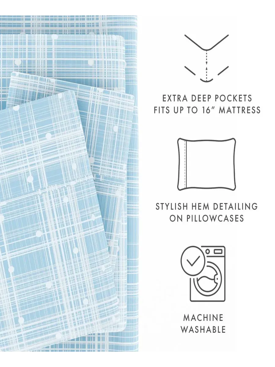Комплект постельного белья Timeless Classics Premium Ultra Soft Pattern, 4 предмета, размер King — изображение 4 из 8