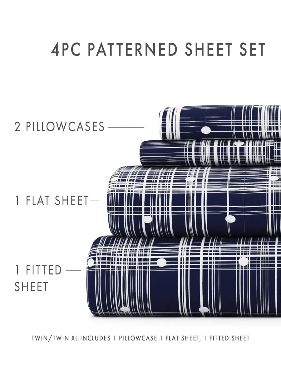 Комплект постельного белья Timeless Classics Premium Ultra Soft Pattern, 4 предмета, размер King — изображение 5 из 6